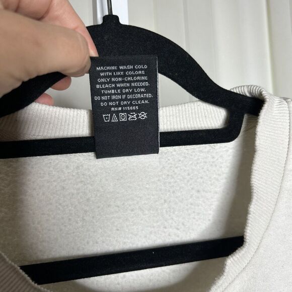 Harry Potter Hogwarts Wizardry Witchcraft Script Logo Sweatshirt Size L - Picture 5 of 7